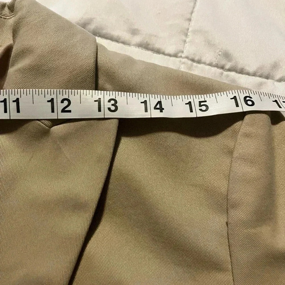 J Crew Khaki Blazer Beige One Button NWT Cream Beige Size 12 Single Breast Chino - Picture 14 of 15